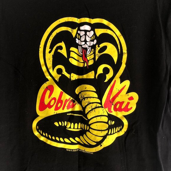 Ripple Junction Black Cobra Kai Tee Men's Size S - Picture 2 of 4